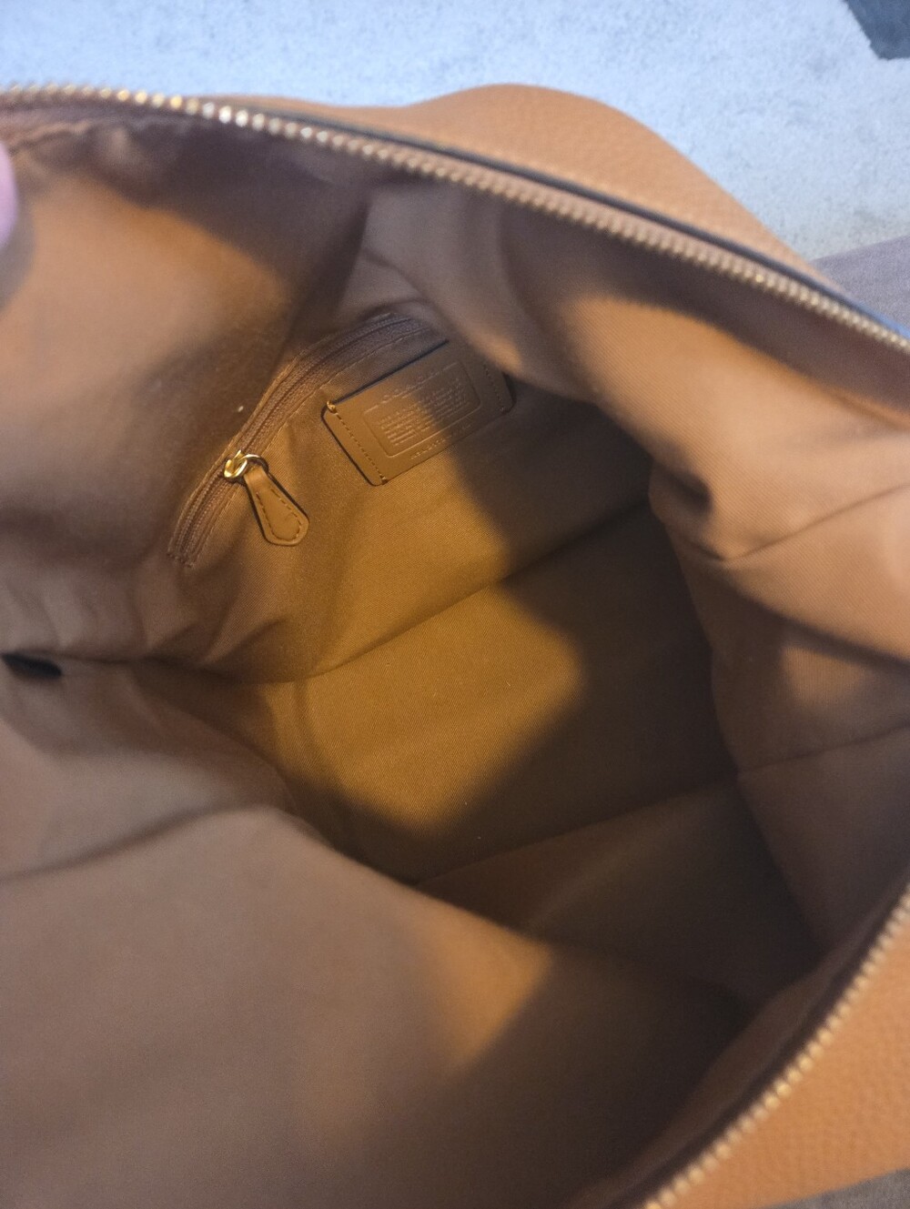 Coach Tan Leather Hobo - Picture 6 of 11